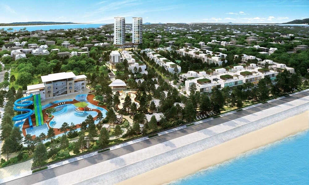 Phối cảnh tổng thể dự án khu biệt thự nghỉ dưỡng zenna villas