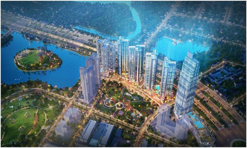 Phối cảnh đêm dự án căn hộ Eco Green Saigon Quận 7