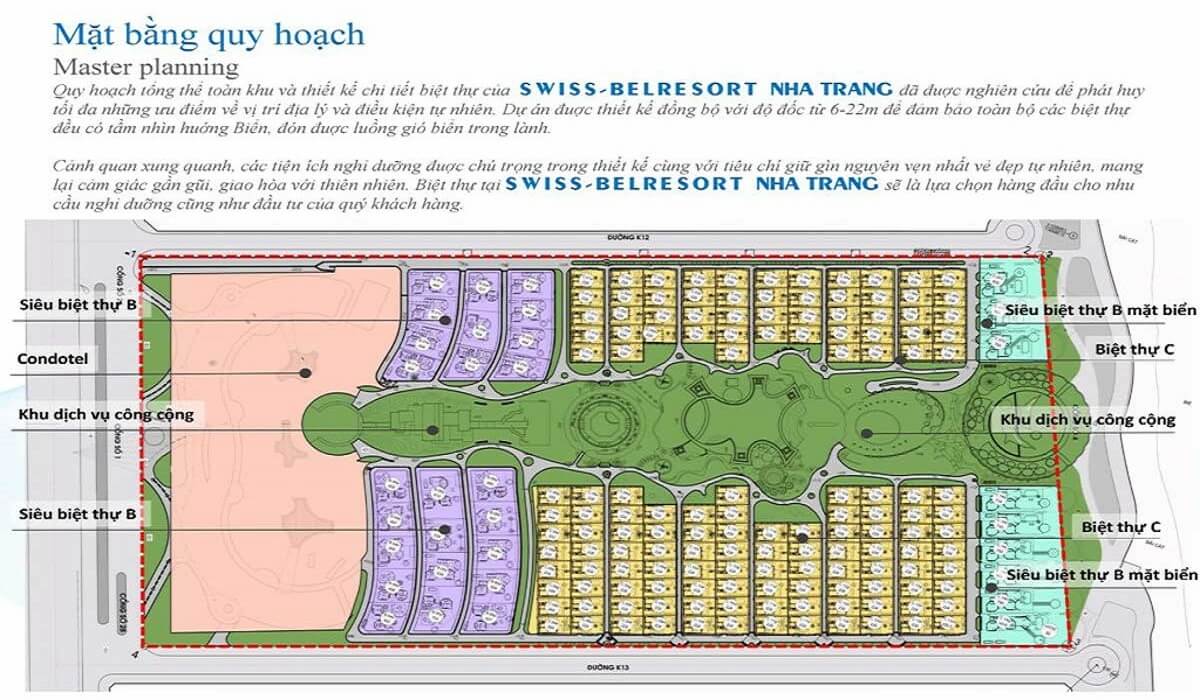 Mặt bằng quy hoạch tổng thể dự án Somerset Cam Ranh Bay