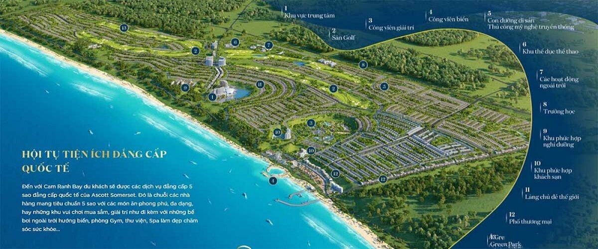 Tiện ích toàn khu dự án Cam Ranh Bay
