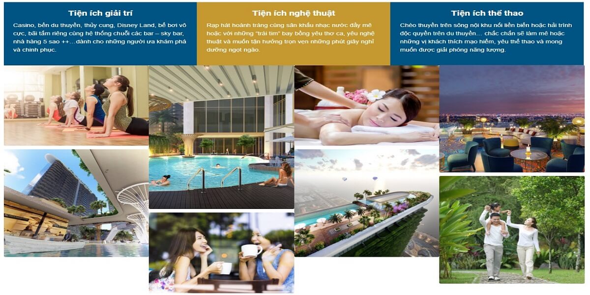 Tiện ích nội khu dự án căn hộ biệt thự Aria Đà Nẵng