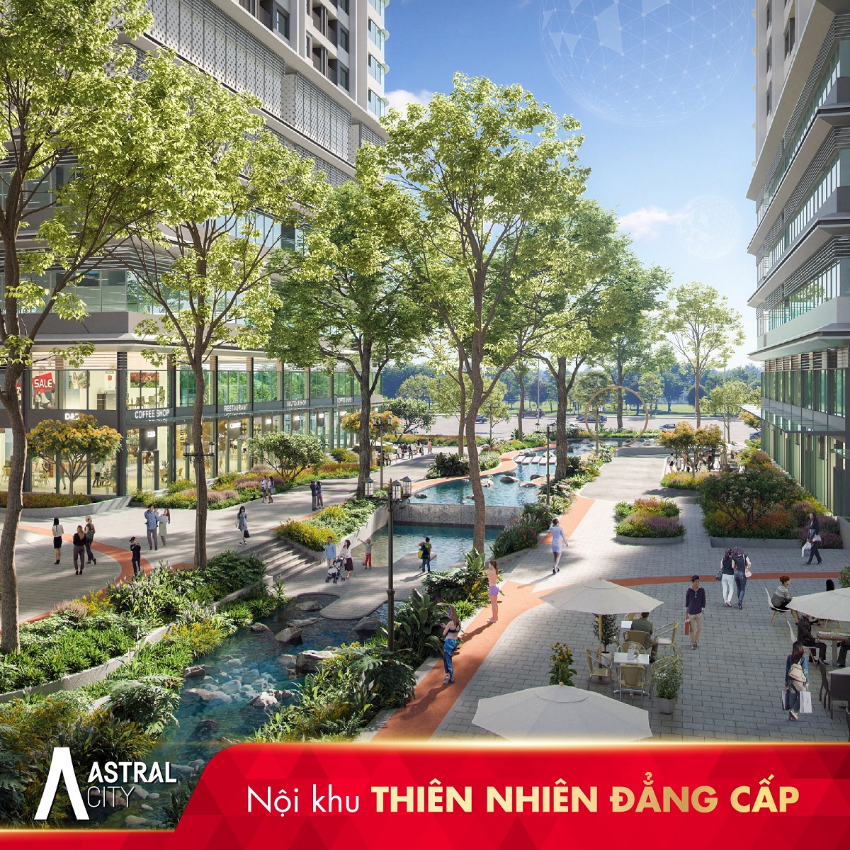 Tiện ích nội khu Astral City đẳng cấp