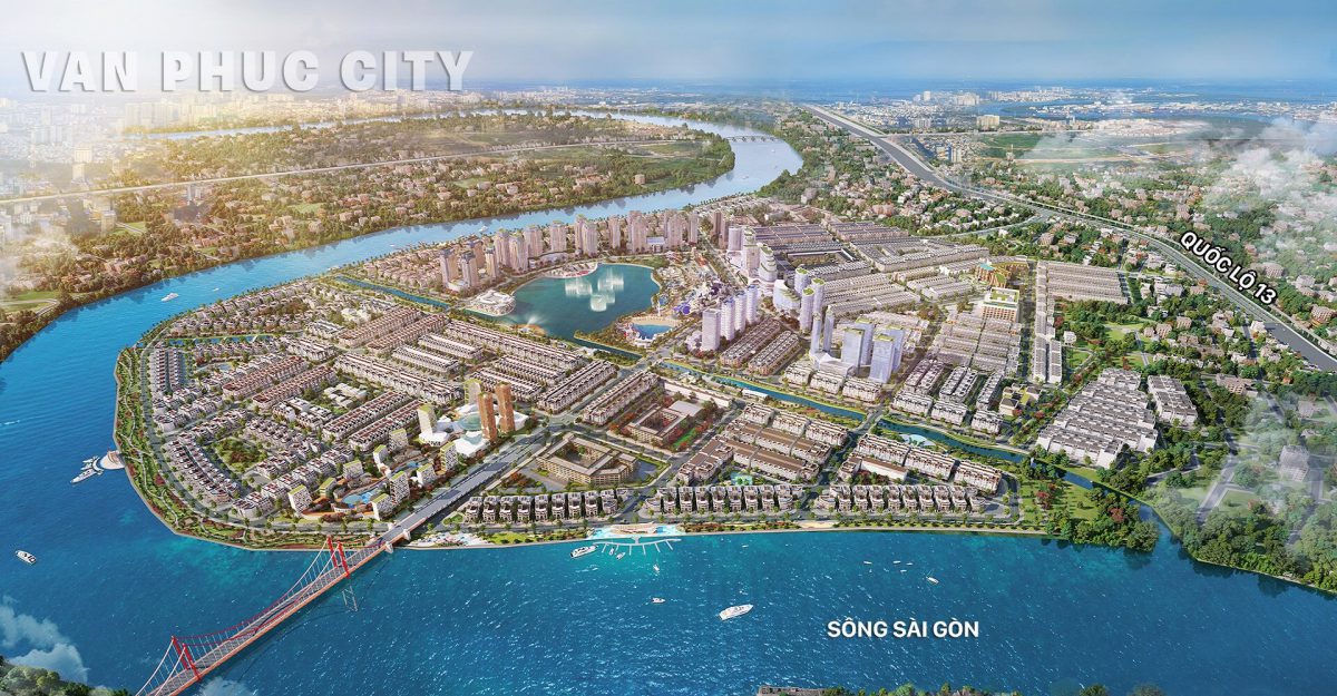 phối cảnh 198ha vạn phúc city